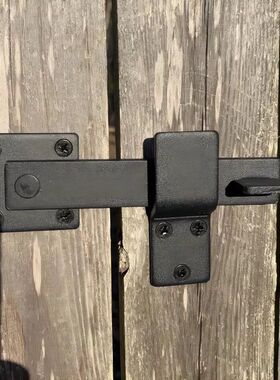 农场大门翻转卡槽锁扣美式谷仓门移动推拉门安全闩锁插销木门扣锁