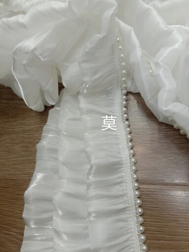 法式轻奢窗帘边装饰花边蕾丝珍珠侧边拼接配饰纱帘沙发套花边辅料