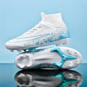 C罗刺客足球鞋 男女儿童tf碎钉学生成人ag长钉人造草地足球训练鞋