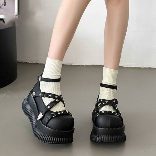 厚底鞋朋克亚文化单鞋