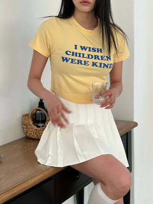 韩国东大门正品2025夏季新款sienne时尚百搭圆领字母短袖T恤女