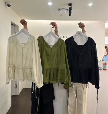 韩国东大门2026夏季新品 YOUR-P新款时尚人气推荐热卖长袖衬衫