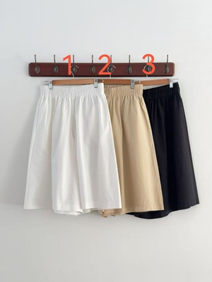 韩国东大门2026春季新品OTTO休闲潮流直筒百搭透气七分阔腿裤女