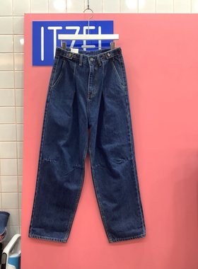 韩国东大门正品2025春夏新款ITZEL 调节扣子宽松牛仔814