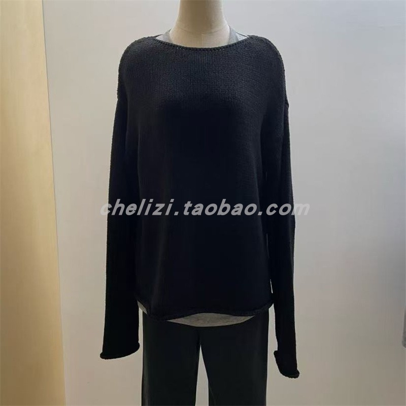 韩国东大门2025秋季新品ARTISANAL/wsrm温柔简洁纯色宽松针织衫