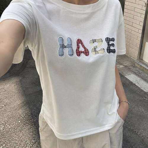 韩国东大门代购2026秋季新款sienne 字母短袖T恤女