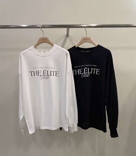 remaking韩国东大门2025冬季新品时尚百搭宽松长袖T恤字母打底