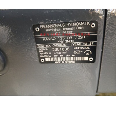 BRUENINGHAUS柱塞泵A4VSO125DR