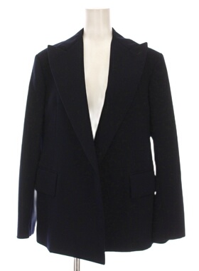 日本中古新品 AURALEE 海军蓝羊毛马海毛西装外套 夹克 日本制