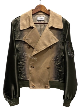 TAAKK MA-1渐变拼色双面风衣夹克外套 22SS限定