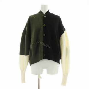 MM6 Maison Margiela 羊毛拼色毛衣外套开衫