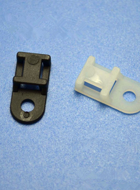 HC-0尼龙扎带固定座STM-0/M3.4马鞍型白/黑色扎线固定座100只/包