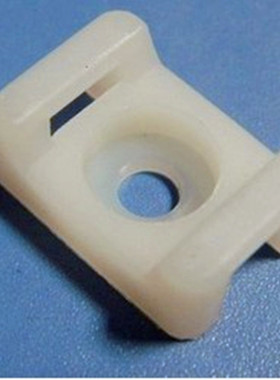 HC-2S白色扎带固定座STM-2S定位片螺丝孔5束线带黑色和白色 100只