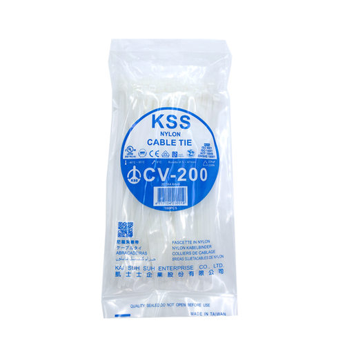 KSS尼龙扎带4.6*203自锁式捆扎带CV-200 凯士士线束扎线带 CV200