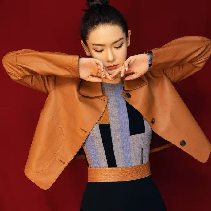 巨好看的早春外套2026春秋季戚薇同款pu短款皮衣女款时尚休闲夹克