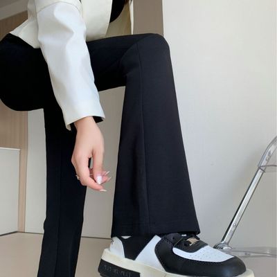 高级感提臀性感显瘦微喇裤