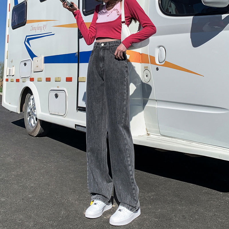 大码2025年春季直筒长裤