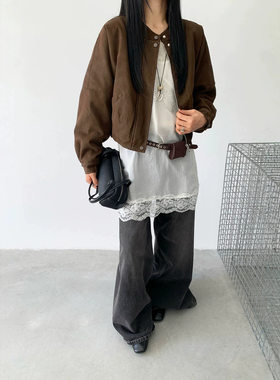 漂亮加绒加厚短款皮衣外套女款2026秋冬新款宽松休闲韩版气质皮夹