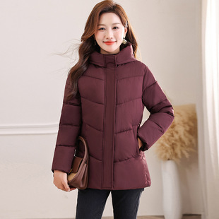 绝美外套短款大码女款妈妈装棉服2025冬装新款棉衣修身显瘦棉袄