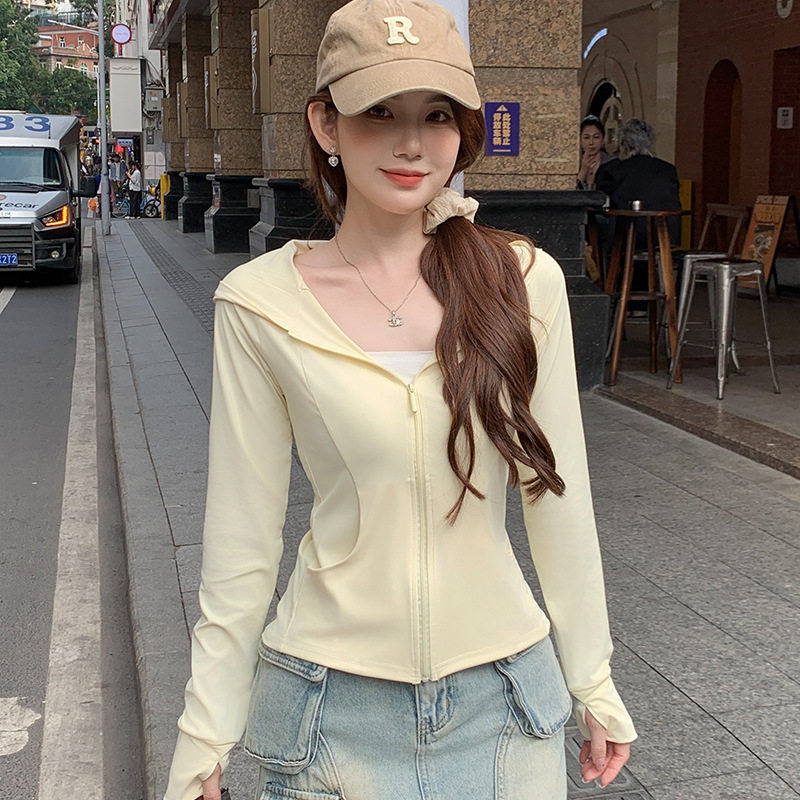 户外原纱防晒服女款2026夏季新款锦纶冰感防紫外线轻薄便携防晒衣
