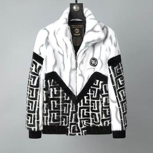 男士冬装外套2025新款冬季加厚仿水貂金貂绒海宁皮草皮衣夹克男装