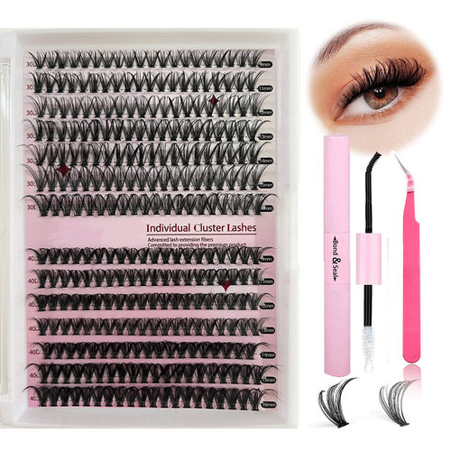 DIY Cluster Lashes睫毛假睫毛30D40D睫毛混装套装外贸款