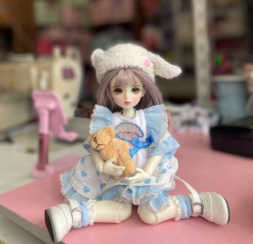 女关节娃娃改妆换装手绘娃娃