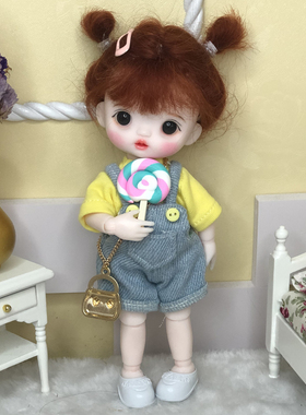 叮小马娃娃改妆BJD换装娃娃8分关节3D真眼女孩玩具礼物洋娃娃包邮