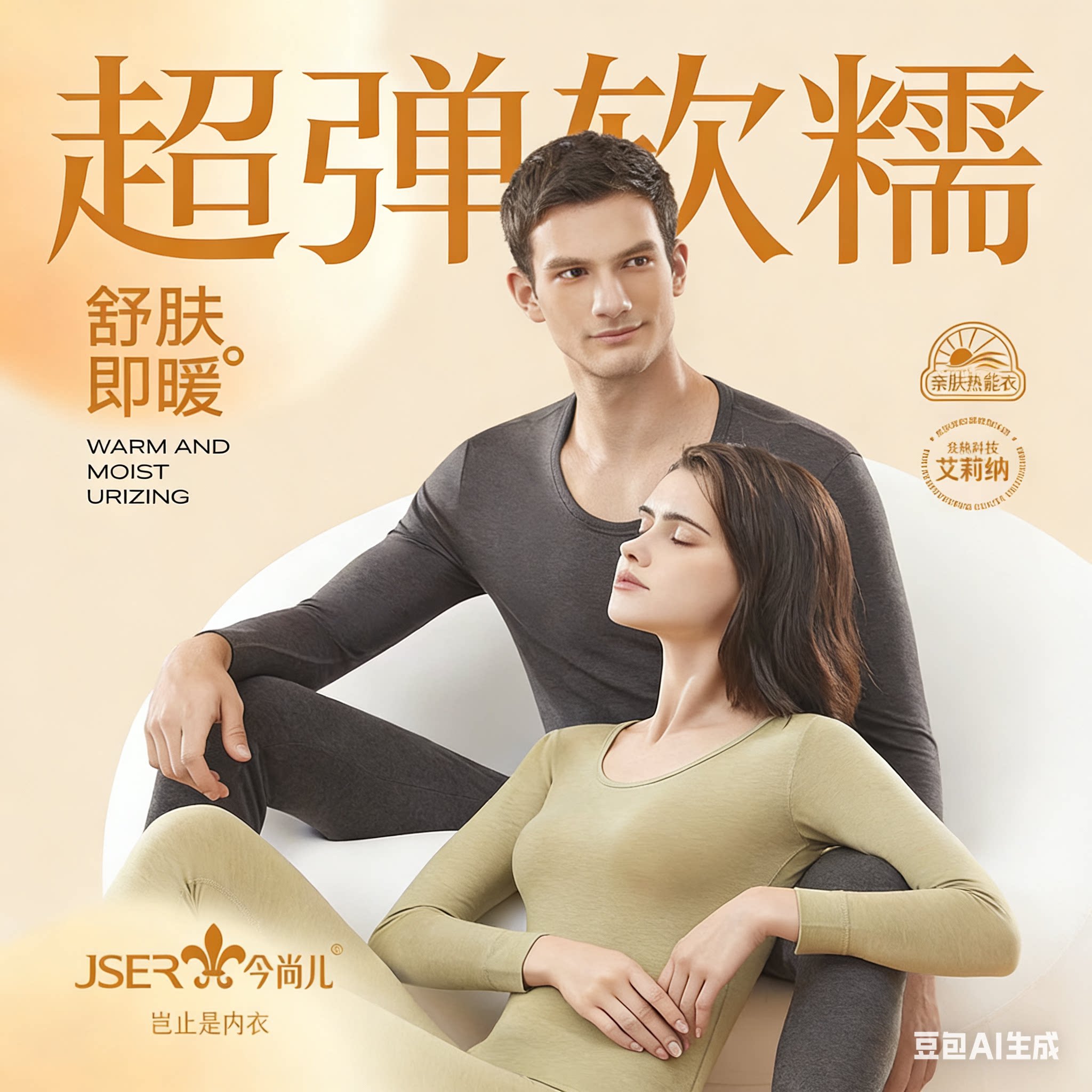 今尚儿超薄发热保暖内衣女士美体保暖套装