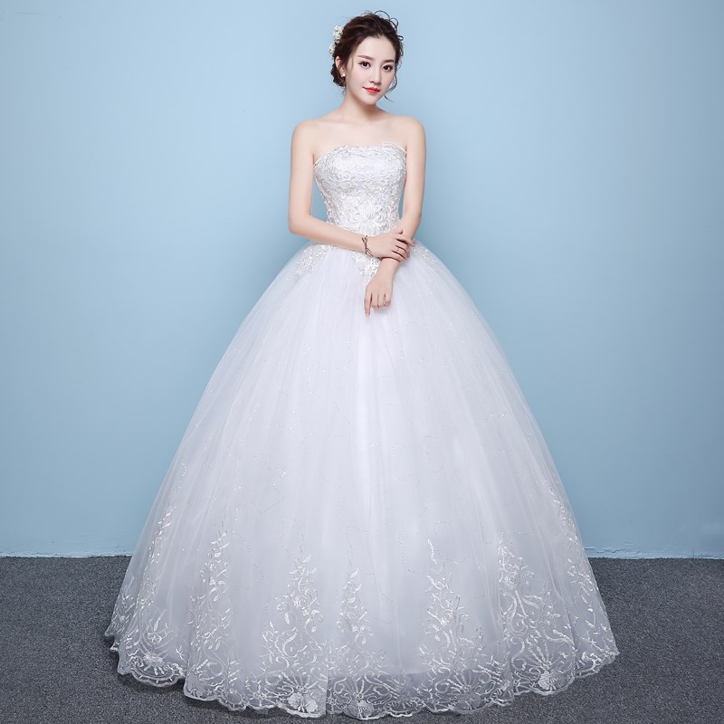 Wedding dress Tailing princess Dream 2019 new pattern spring Wedding dress bride undergarment covering the chest and abdomen white Spring Tailingin the Women's clothing/Boutique , Wedding/Cheongsam/Formal dress , Wedding  category - from Buy2taobao.com to provide professional Taobao agent buy service