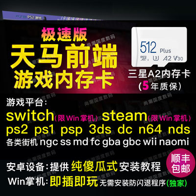 天马g前端内存卡tf卡复古游戏模拟器整合包安卓系统Win掌机平板pc