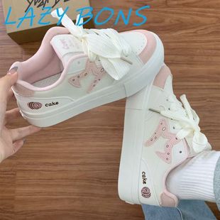 滑板鞋 学生百搭板鞋 复古蓝莓蛋糕配色面包鞋 国潮in025春秋新款