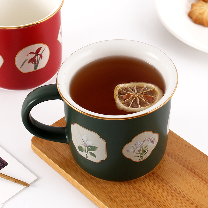 中国风杯子古风陶瓷红色伴手礼