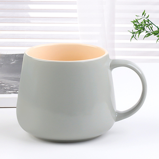 陶瓷杯咖啡杯情侣杯子高级感一对情侣款 情侣杯水杯家用喝水马克杯