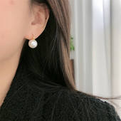 网红Celi风气质简约耳扣女韩国新款 珍珠质感名媛气质百搭耳环耳饰