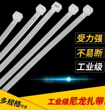 YZQS启思厂家直销白色塑料束线带Pa66尼龙扎带4X150mm多型号包邮