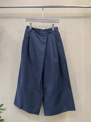 瑞瑞欧货2026春新款时尚百搭休闲显瘦宽松后松紧腰阔腿休闲裤8817