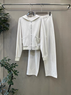 长裤 瑞瑞欧货2026年春季 百搭显瘦连帽拉链长袖 时尚 3065 新款