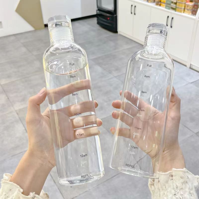 时光漂流瓶刻度玻璃杯外
