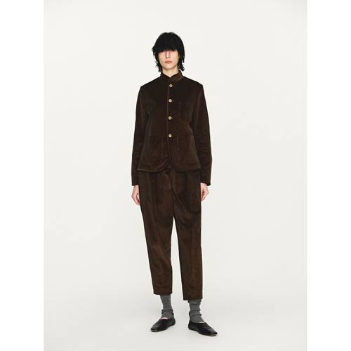 INTO THE EAST 深苔绿立领灯芯绒夹克 E1DGAW034GR20JK