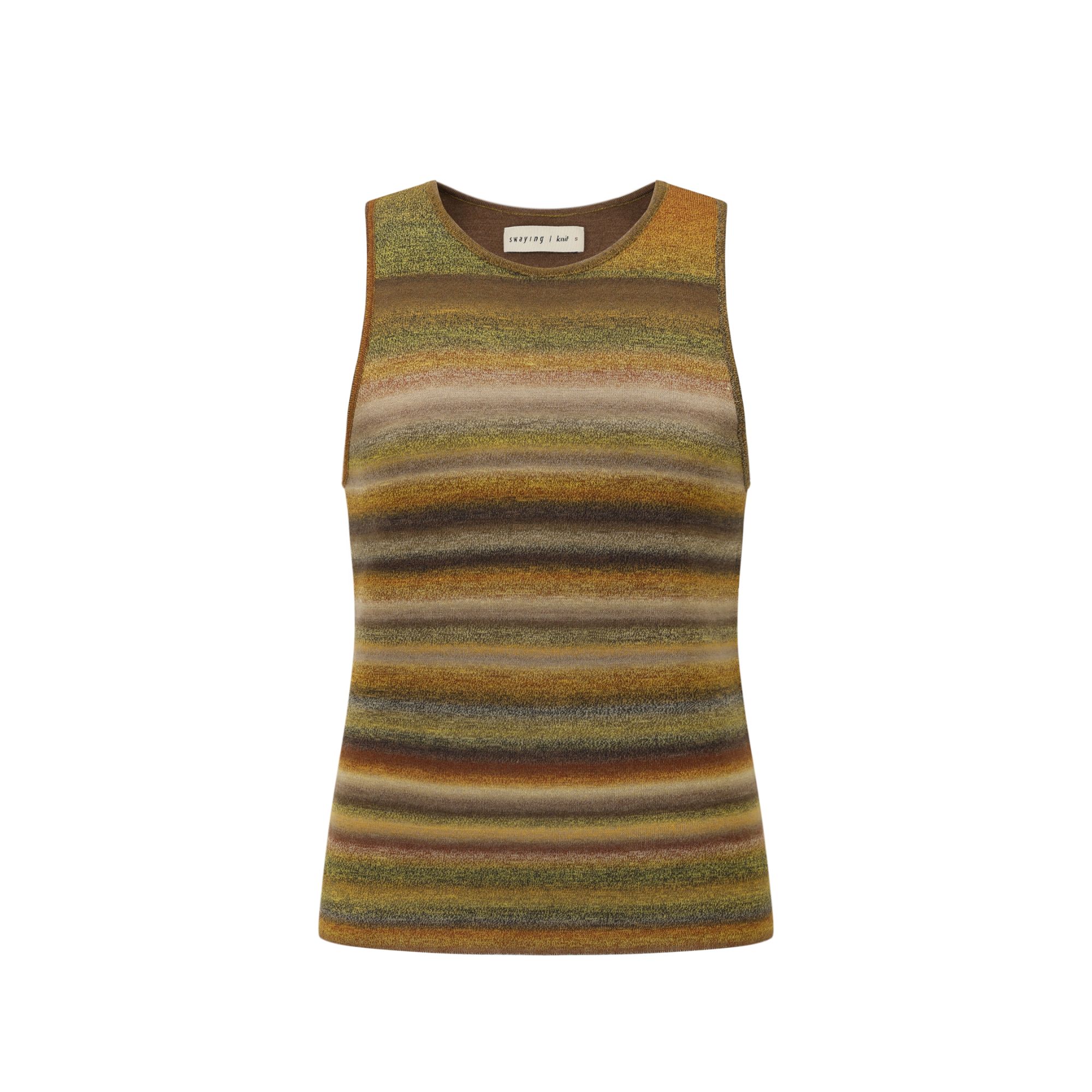 SWAYING KNIT 条纹羊毛背心 SW25AW1T02C