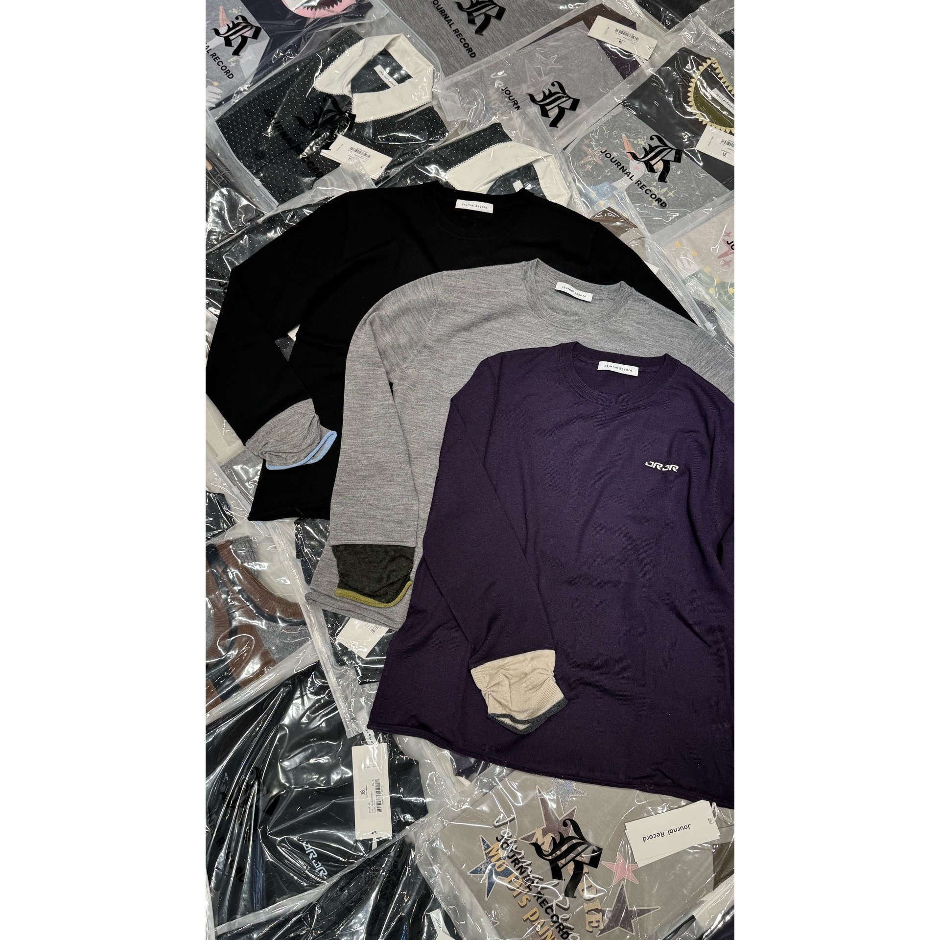 JOURNAL RECORD 长袖套头衫 JWHBAS370077