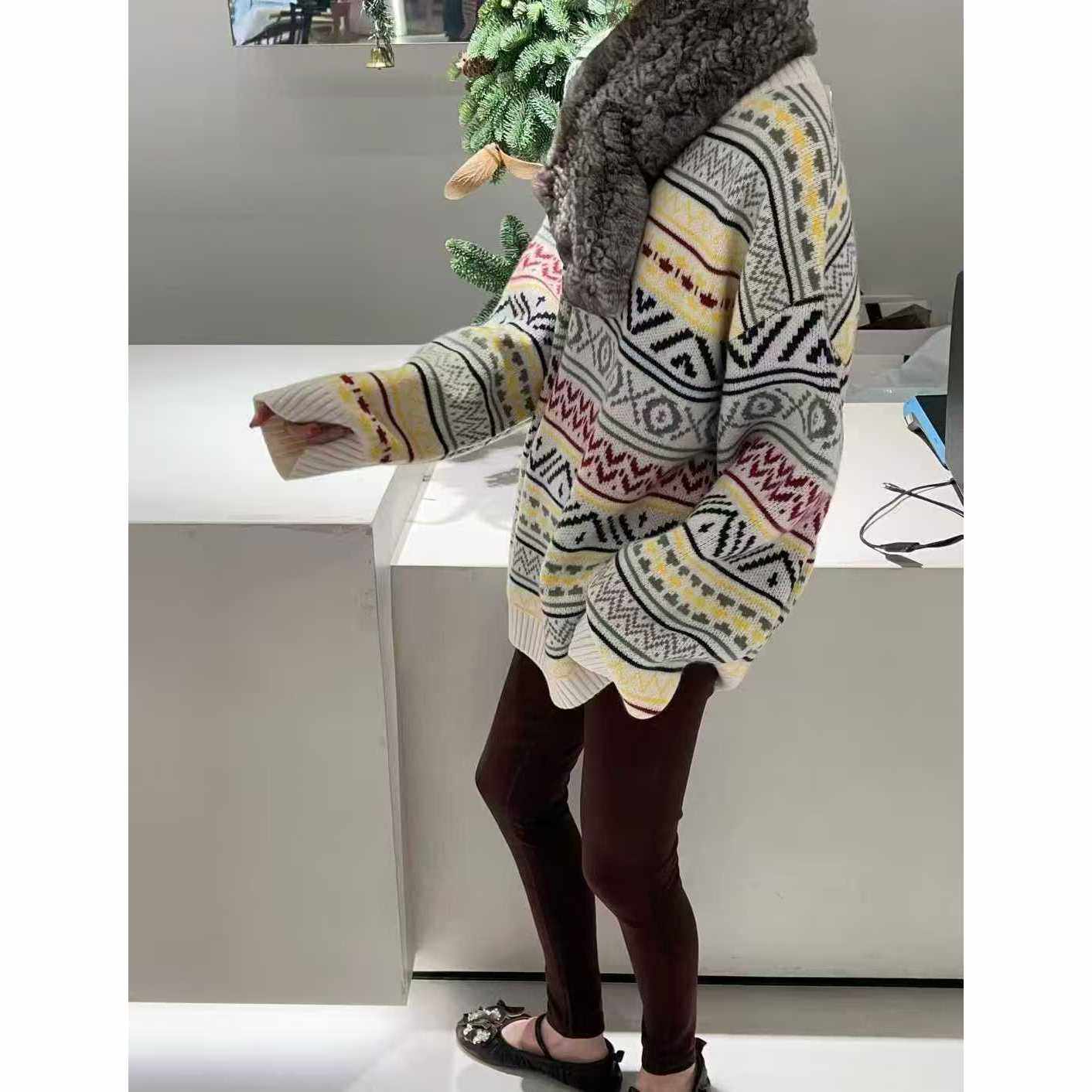 ANMMIRO 费尔岛圆领羊绒衫 ANMO7258021,女装/女士精品,羊绒衫,淘宝优惠券,粉丝福利购,淘宝优惠卷