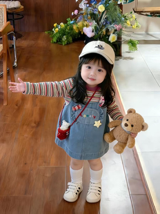 女童连衣裙2026新款儿童洋气时髦裙子中大童春款女孩百搭短裙