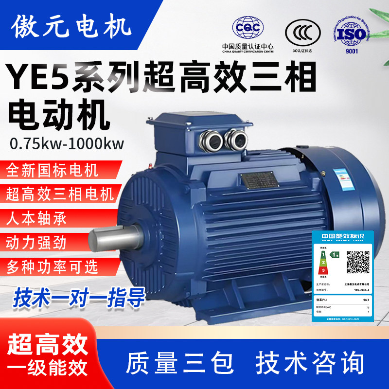 YE5三相异步电动机11/15/18.5/22/30/37/55千瓦45KW国标全新电机