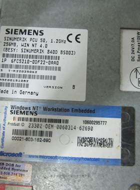 西门子数控 840D 系统 6FC5210-0DF22-0AA0 PUC 50 议价