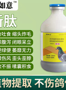 新肽鸽如意赛信鸽新城疫甩拉吐鸽水绿便信鸽用品厂家发货公棚常备