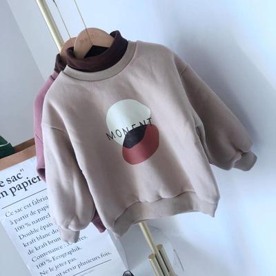 童装秋冬女童棉休闲双层厚卫衣