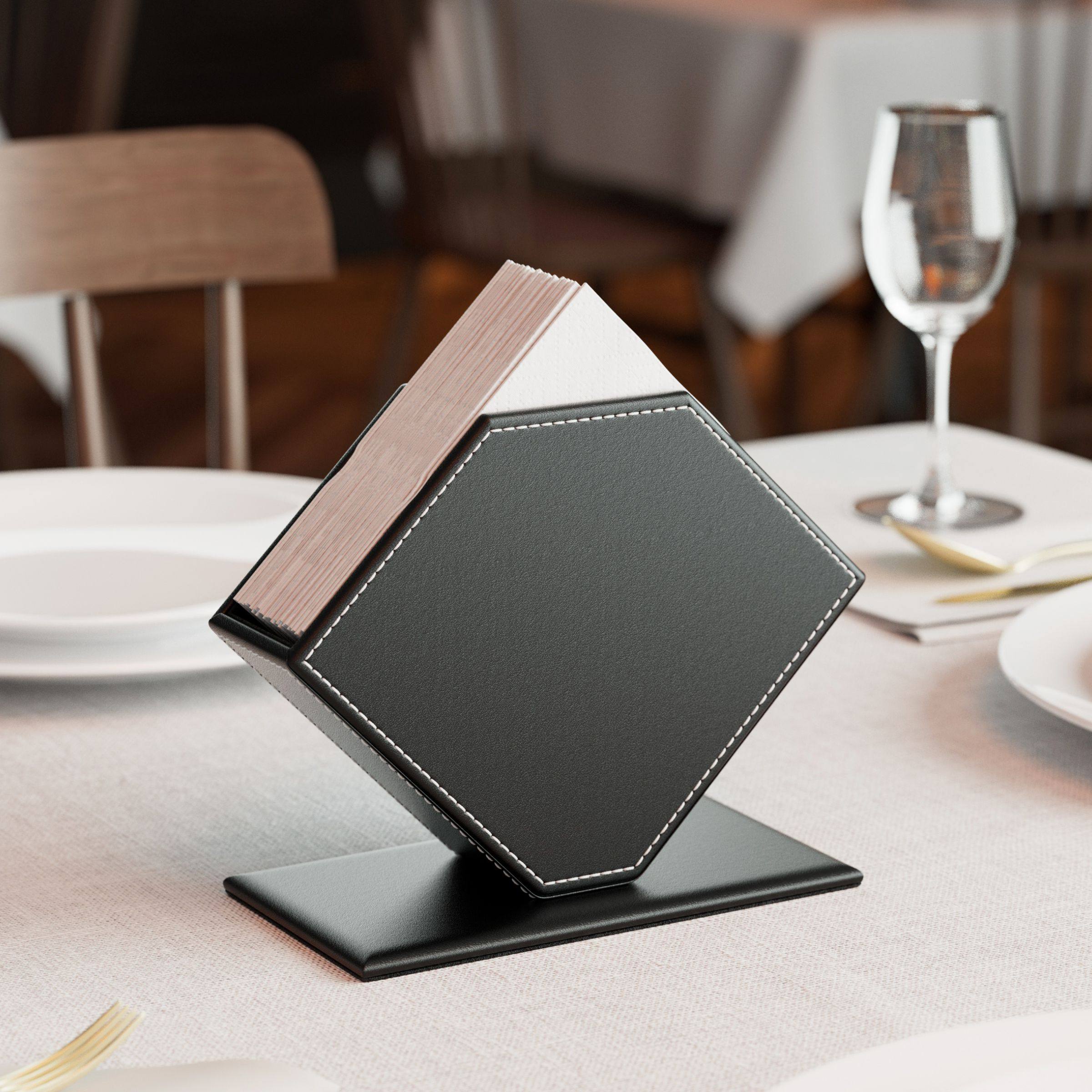 创意钻石形状皮质餐厅方形纸巾盒 餐巾纸盒 方巾酒店饭店专用定制,收纳整理,纸巾盒,淘宝优惠券,粉丝福利购,淘宝优惠卷