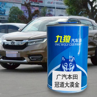 九狼汽车漆本成品田改色车喷烤漆冠大漠金奥夫特黑道太空银珍珠白